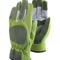 Town & Country Leather Flexi Rigger Gloves Green Medium  (TGL125M)