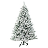 Tree Classics 1.8m (6ft) Flocked Arctic Spruce Artificial Christmas Tree (H72-554-421S)