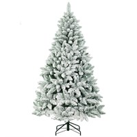Tree Classics 2.1m (7ft) Flocked Arctic Spruce Artificial Christmas Tree (H84-746-421S)