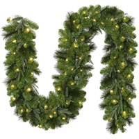 Tree Classics 2.7m X 30cm Alleghany Artificial Christmas Pre Lit Garland (912-286-547LM)