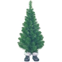 Tree Classics 90cm (3ft) Artificial Christmas Tree with Santas Boots (36-104-586)