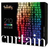 1.4x2.1m 210 App Controlled RGB LED Smart Christmas Lights Curtain from Twinkly