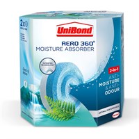 UniBond Aero 360 Humidity Absorber Waterfall Scented Refill (2 pack)
