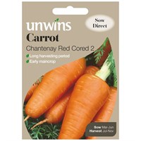 Unwins Seeds Carrot Chantenay Red Cored 2 (30310070) Vegetable Seeds