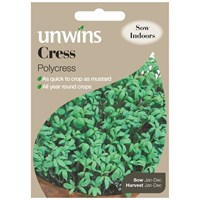 Unwins Seeds Cress Polycress (30310103) Vegetable Seeds