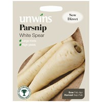 Unwins Seeds Parsnip White Spear (30310168) Vegetable Seeds
