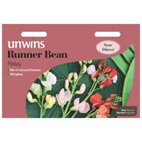 Unwins Seeds Runner Bean Relay (31210044) Vegetable Seeds