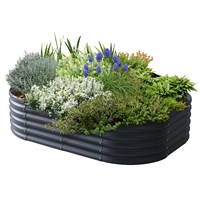 VegTub Modular Raised Garden Bed Kit Charcoal (VTB10ACH)