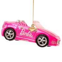 Vondels Barbie Car 5cm Glass Christmas Ornament (6260806050058)