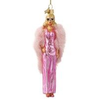 Vondels Barbie In Dress Doll 16.5cm Glass Christmas Ornament (6260999140055)