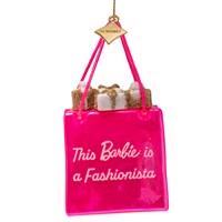 Vondels Barbie Shopping Bag 8.5cm Glass Christmas Ornament (6260806085012)