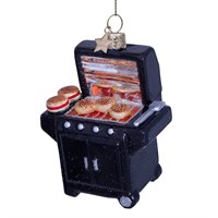Vondels BBQ Braai 10cm Glass Christmas Ornament (3232600095019)
