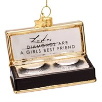 Vondels Fake Lashes 7cm Glass Christmas Ornament (1250803070031)