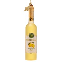 Vondels Limoncello Bottle White 13cm Glass Christmas Ornament (2260999110113)