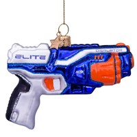 Vondels Nerf Elite Toy Gun 8cm Glass Christmas Ornament (6212600080038)