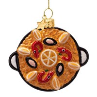 Vondels Paella With Shrimps 9cm Glass Christmas Ornament (1250605085011)