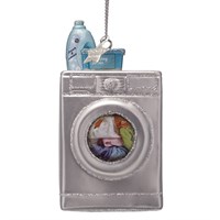 Vondels Washing Machine 9cm Glass Christmas Ornament (3237000090015)