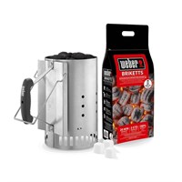 Weber Rapidfire Chimney Starter Set (17631) Barbecue Accessory