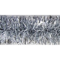 Weiste Silver 150mm x 3m Garland Christmas Tinsel (6886)