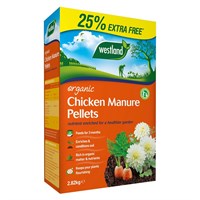 Westland Organic Chicken Manure Pellets 2.25Kg + 25% Extra Free 2.82Kg (20100421)