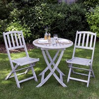 Woodlodge Dorset 2 Seat Wooden Outdoor Garden Furniture Bistro Set (DORBISTRO2)