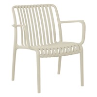 Woodlodge Ivory Cara Outdoor Garden Lounge Chair (CARLOUCHIV)