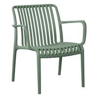 Woodlodge Olive Cara Outdoor Garden Lounge Chair (CARLOUCHOL)