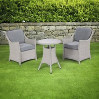 Woodlodge Antigua Pearl and Ash Outdoor Garden Furniture Bistro Set