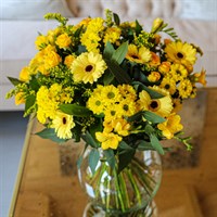 Yellow Hand Tied Bouquet - Classic