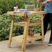 Zest 4 Leisure Wooden BBQ Side Table (00314)