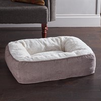 Zoon Grey Komfort Memory Foam Square Dog Bed