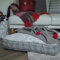 Zoon Grey Plaid Gusset Mattress Large (8002123)