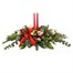 2ft Long and Low Red and Peach Christmas Arrangement