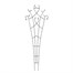 Panacea Forged Fan Trellis with Leaves - Black (89482)