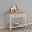 Papaya Chatsworth Painted Interior Furniture Console Table With 2 Drawers (84-13)