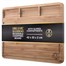 Deer & Oak Organic Bamboo Reversible Chopping Board with Sloped Compartments
