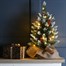 Festive 2ft (60cm) Pre Lit Artificial Christmas Tree with Berries & Pinecones (P053676)