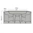 Garland 2 Seater Ex Large Bistro Garden Furniture Set Cover Black (W1390)