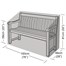 Garland 3-4 Seater Garden Bench Cover Black (W1496)