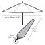 Garland Large Garden Parasol Cover Green (W1240)
