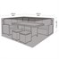 Garland Small Square Casual Dining Garden Furniture Set Cover Black (W1640)