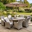 Hartman Eton 8 Seat Elliptical Outdoor Garden Furniture Dining Set