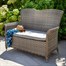 Hartman Heritage Beech Outdoor Garden Furniture High Back Bench