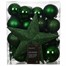Kaemingk 33 Piece Christmas Tree Baubles & Tree Topper In Jolly Green (023160)