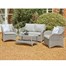 Leisuregrow Monte Carlo Stone Lounge Outdoor Garden Furniture Set
