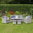 LeisureGrow Provence Lounge Dining Outdoor Garden Furniture Set (PRV/SET5)