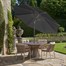 Pacific Lifestyle Anthracite 3m Riva Round Garden Parasol (7104)