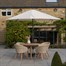 Pacific Lifestyle Ivory 3.5m Riva Round Garden Parasol (7110H)