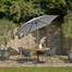 Pacific Lifestyle Light Grey 2.5m Riva Round Garden Parasol (7100C)