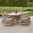 Pacific Lifestyle Pattaya 6 Seat Outdoor Garden Furniture Dining Set